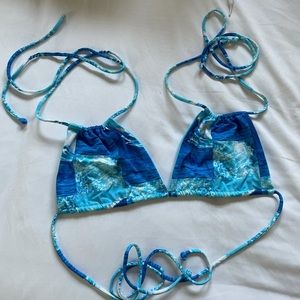 LIKE NEW FRANKIES SAND HALTER BIKINI TOP XL